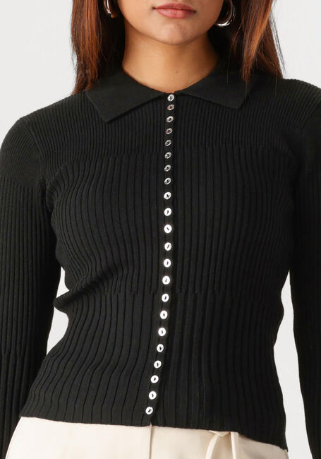 Schwarze SECOND FEMALE Pullover JET KNIT CARDIGAN - large