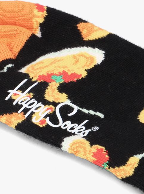 Schwarze HAPPY SOCKS Socken MAC & CHEESE - large