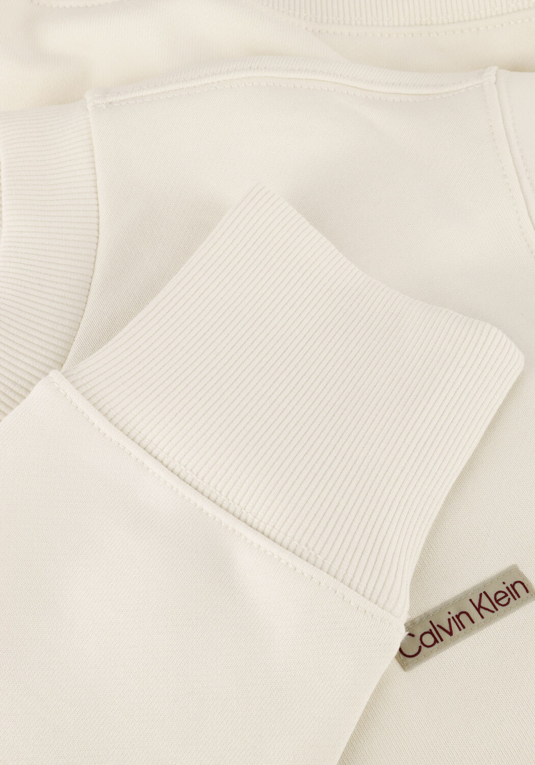 Ecru CALVIN KLEIN Pullover CALVIN KLEIN LABEL CREW NECK - large