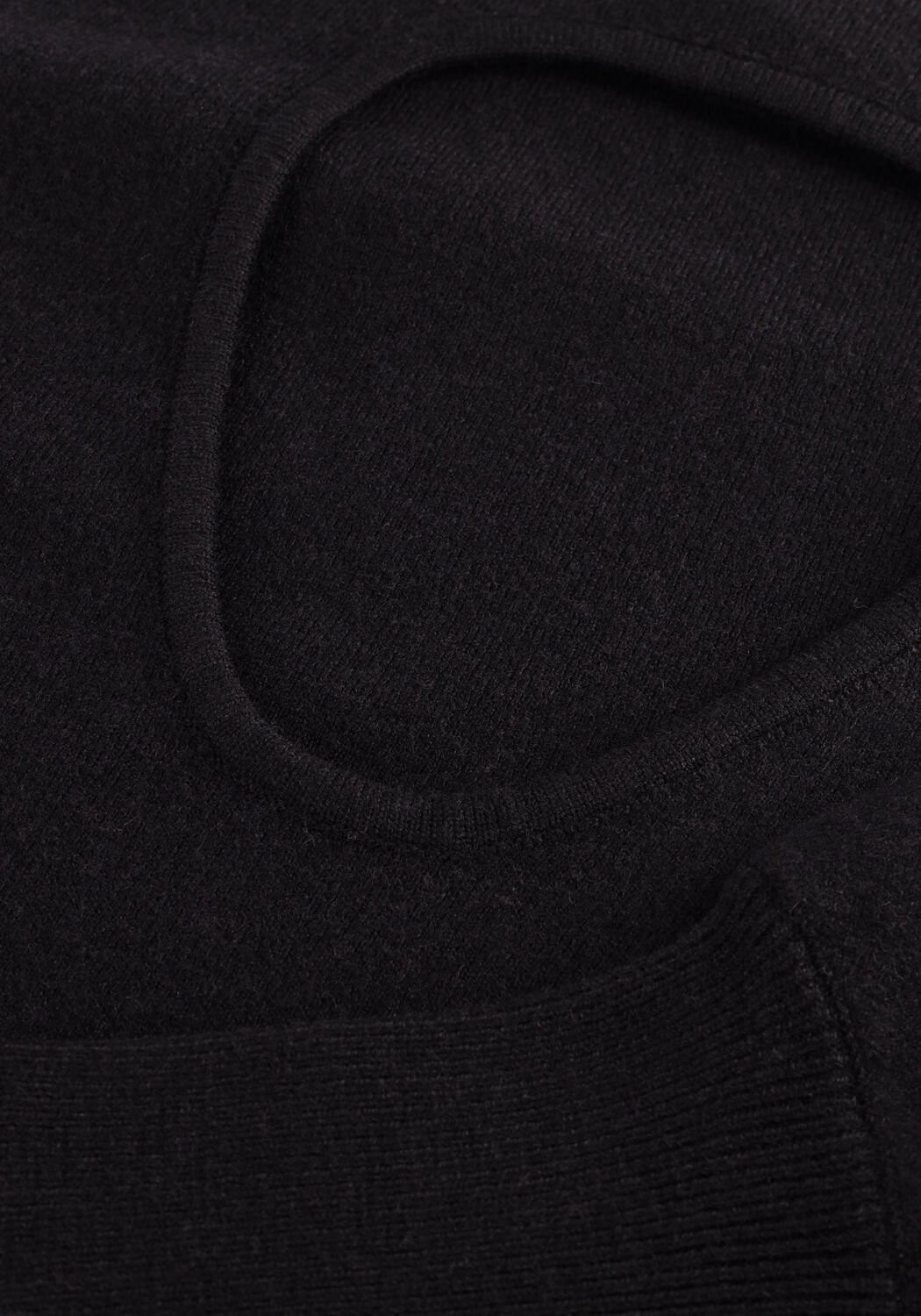 Schwarze ROUGE EDIT Maxikleid ROUSERAPHINE LS ANKLE KNIT DRESS - large