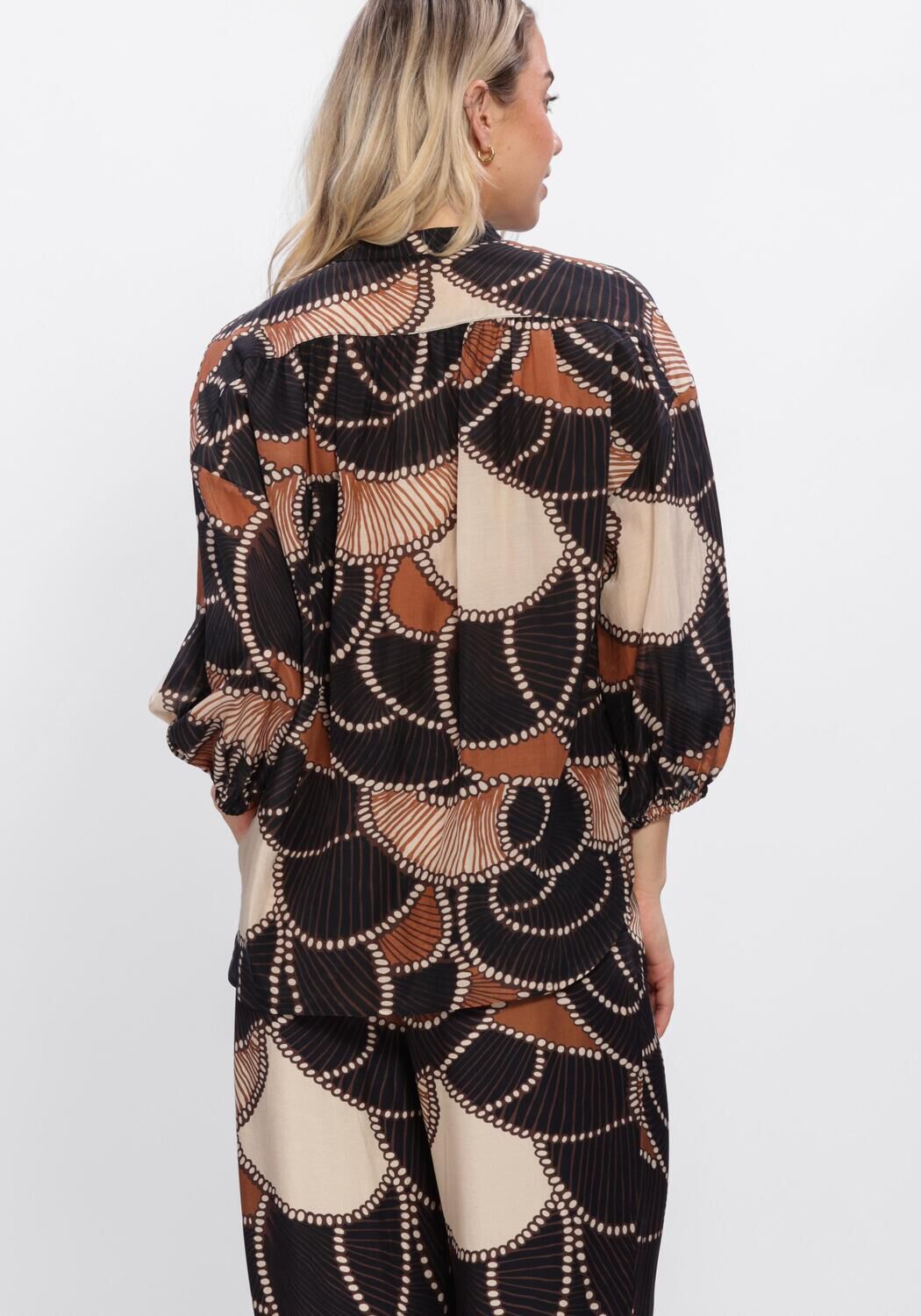 Mehrfarbige/Bunte SUMMUM Blusen BLOUSE ALL OVER - large