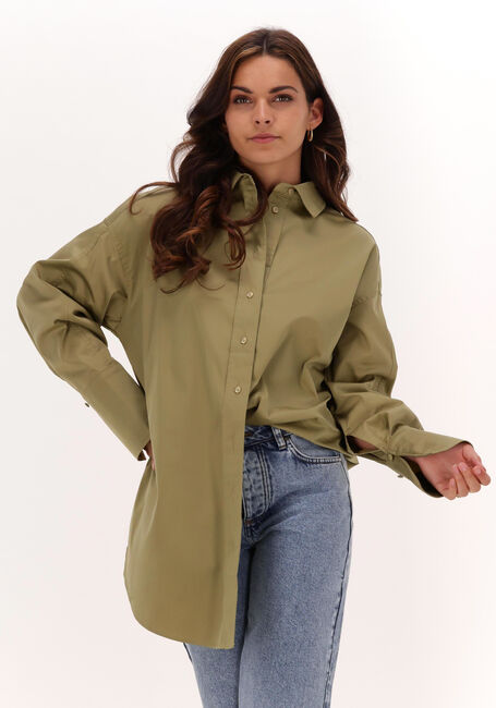 Grüne NOTES DU NORD Blusen DAVINA BLOUSE SHIRT - large