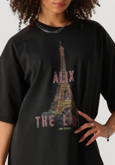 Graue ALIX THE LABEL Minikleid LADIES KNITTED PARIS T-SHIRT DRESS - large