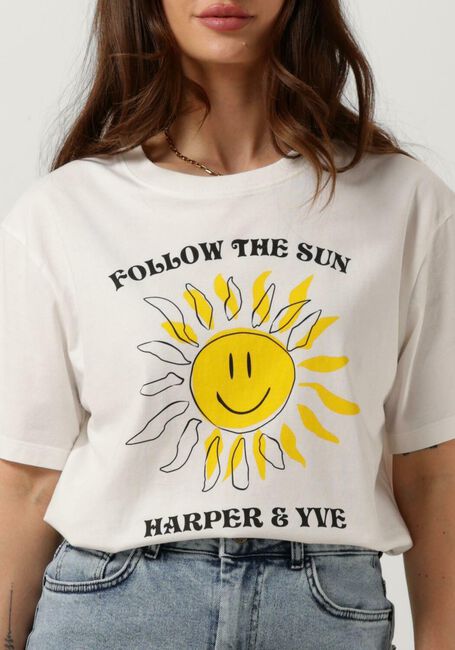Weiße HARPER & YVE T-shirt SMILEY-SS - large