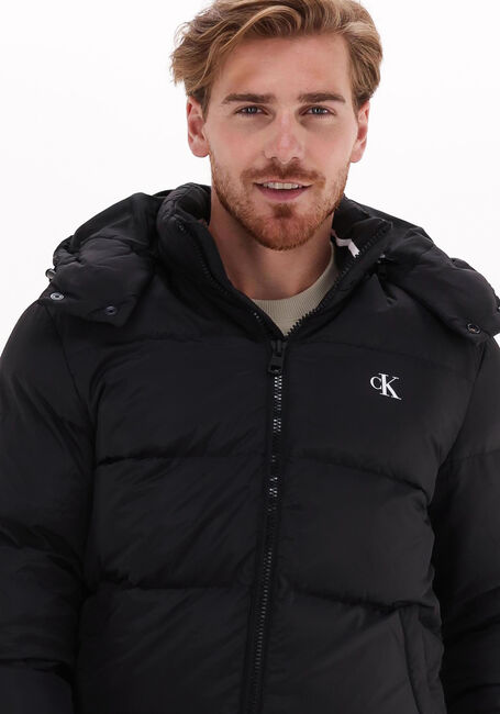 Schwarze CALVIN KLEIN Wattierte Jack ESSENTIALS DOWN JACKET - large
