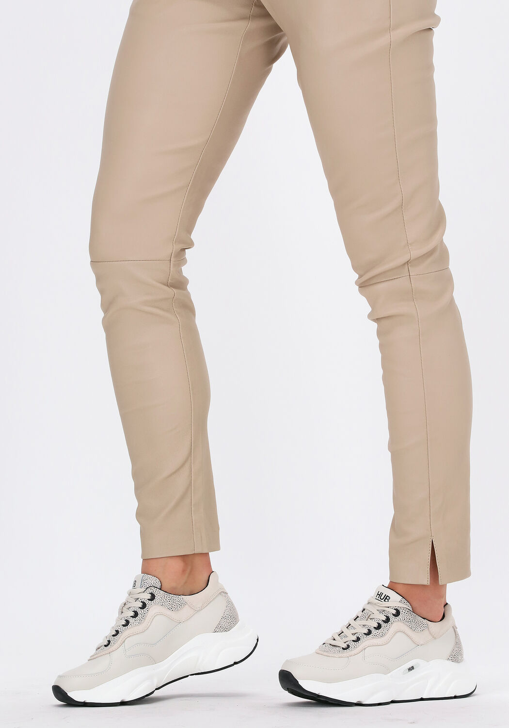 Beige HUB Sneaker Low ROCK-W - large