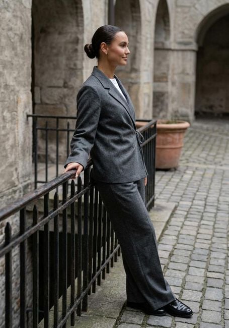 Graue SECOND FEMALE Weite Hose MILEA TROUSERS - large