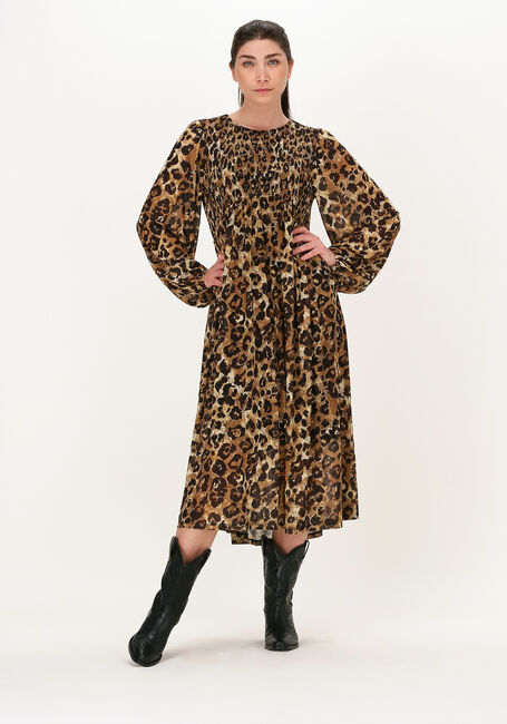 Braune OBJECT Midikleid SIRO LS DRESS - large