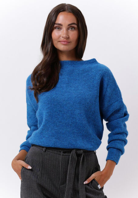 Blaue PENN & INK Pullover PULLOVER SPLITT - large