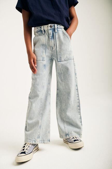 Blaue TUMBLE 'N DRY Wide jeans JACQUELYN WIDE - large