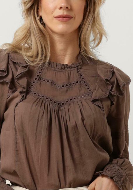 Braune NEO NOIR Blusen SIMKIE S VOILE BLOUSE - large