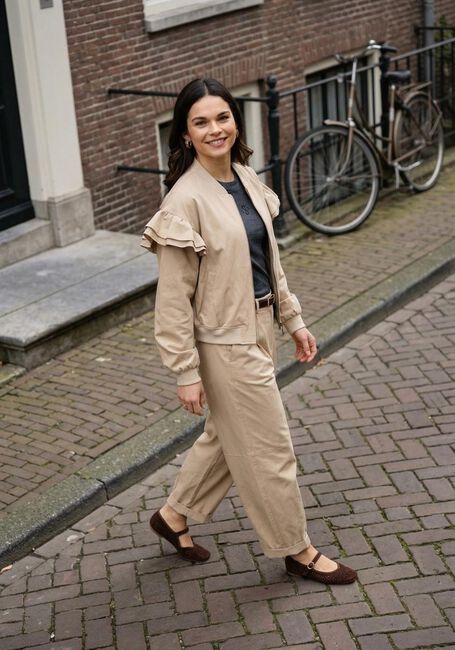 Beige SUMMUM Weite Hose TROUSERS BALLOON FIT - large
