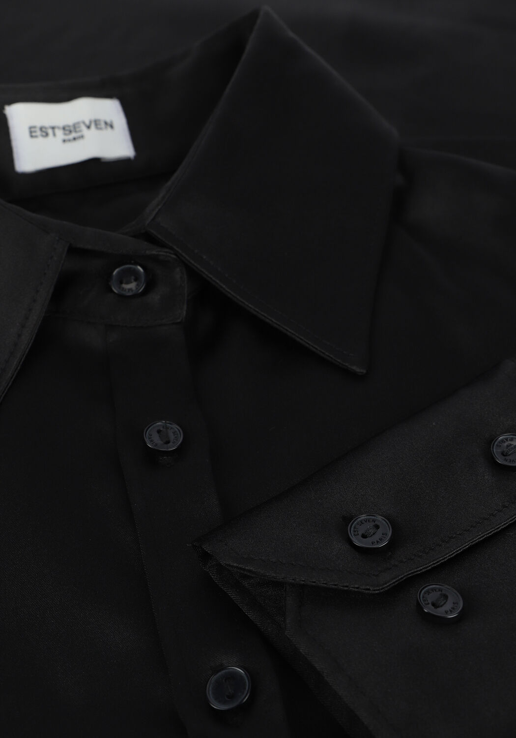 Schwarze EST'SEVEN Blusen CHEMISIER - large