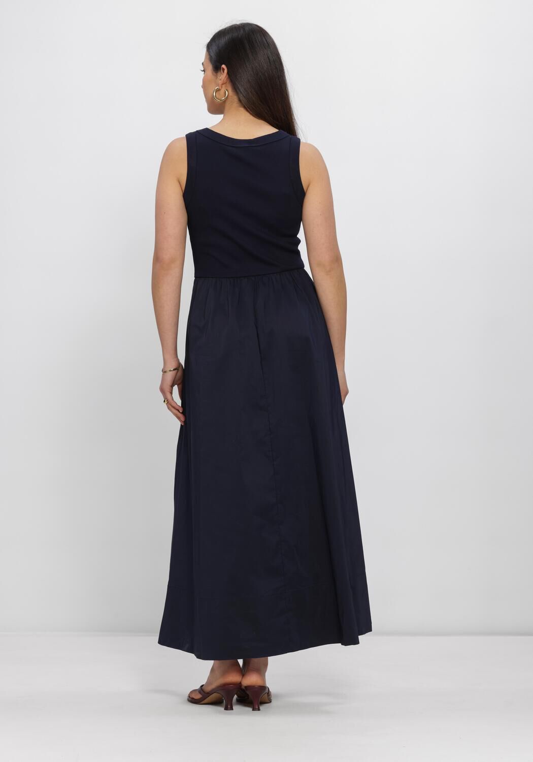 Dunkelblau NOTRE-V Maxikleid NV-HANNE - large