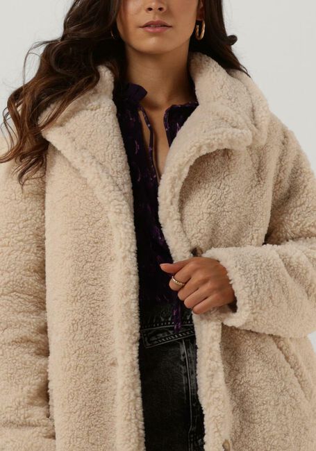 Beige NOTRE-V Teddy-Jacke TEDDY COAT SHORT - large