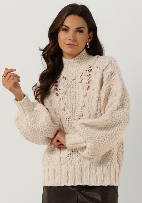 Beige OBJECT Rollkragenpullover ALISON KNIT L/S PULLOVER - large