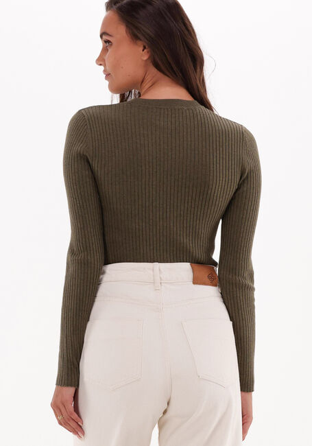 Grüne SELECTED FEMME Pullover LYDIA NEW RIB LS KNIT O-NECK B - large