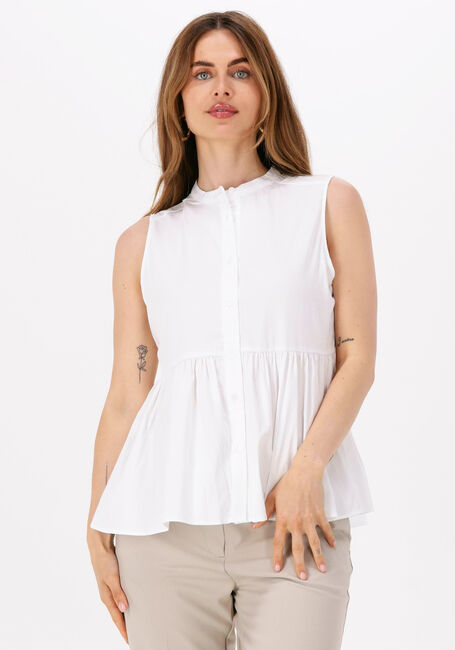 Weiße LEVETE ROOM Blusen ISLA SOLID 51 TOP - large