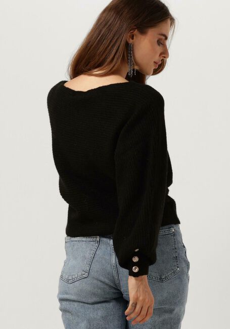 Schwarze GUESS Pullover LS BUTTON CUFF ISADORA SWTR - large