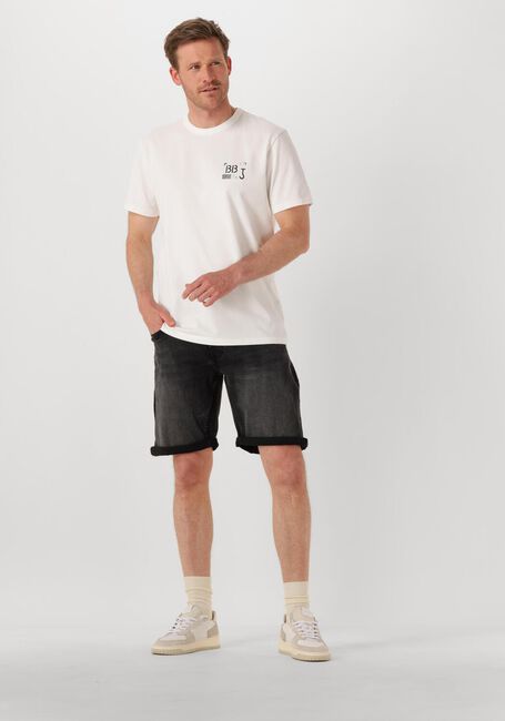 Schwarze PURE PATH Kurze Hosen THE MILES SLIM FIT DENIM SHORTS - large