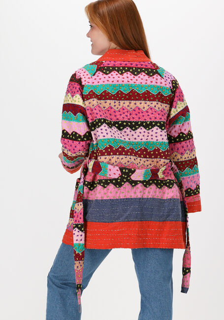 Mehrfarbige/Bunte SISSEL EDELBO Kimono MARRAKESH MULTI PATCH WORK JAC - large
