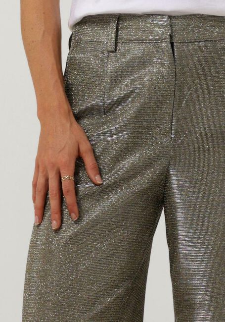 Goldfarbene Y.A.S. Hose YASSTYLES HW WIDE PANT - large