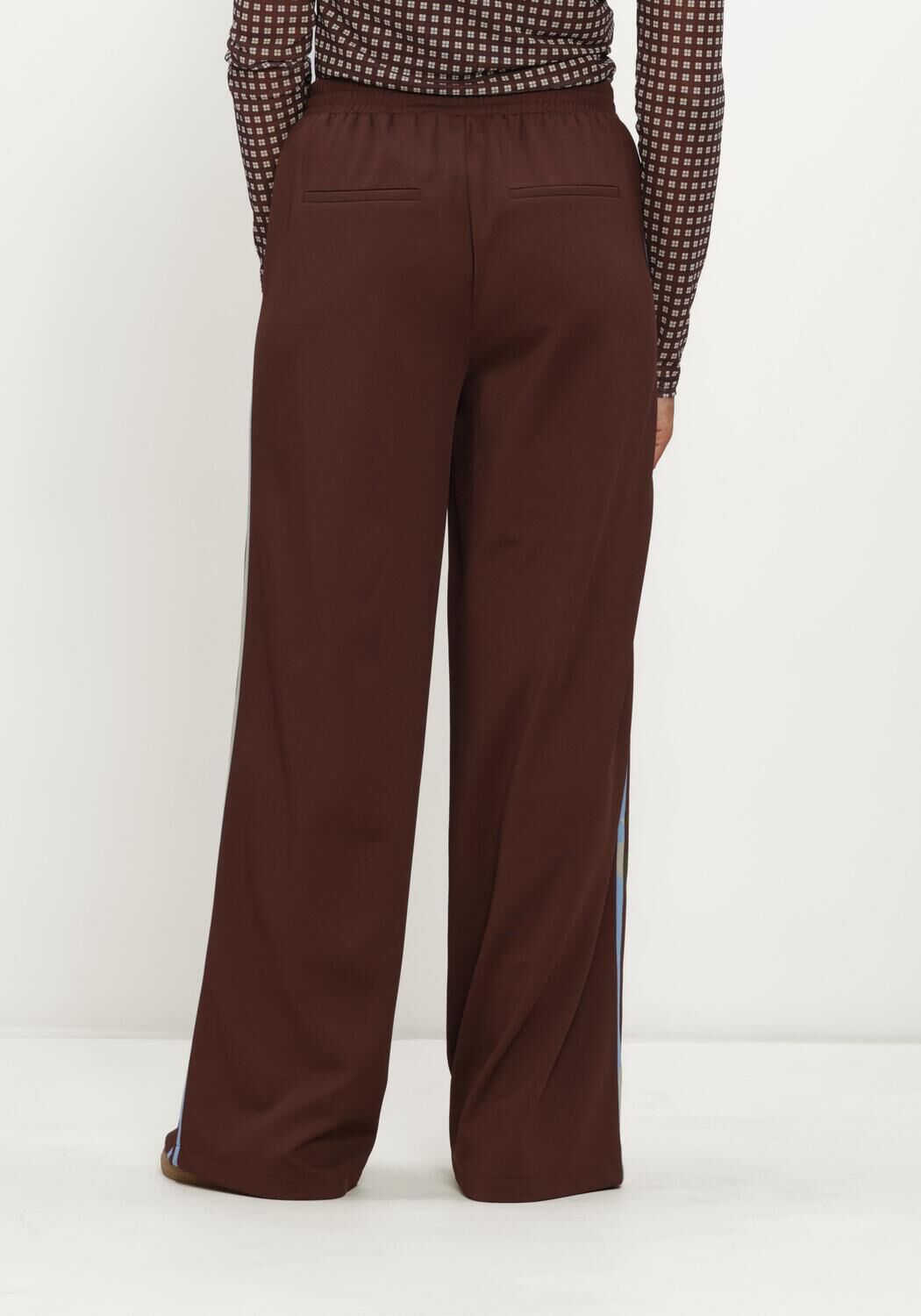 Braune POM AMSTERDAM Weite Hose NORA CHOCOLATE BROWN - large