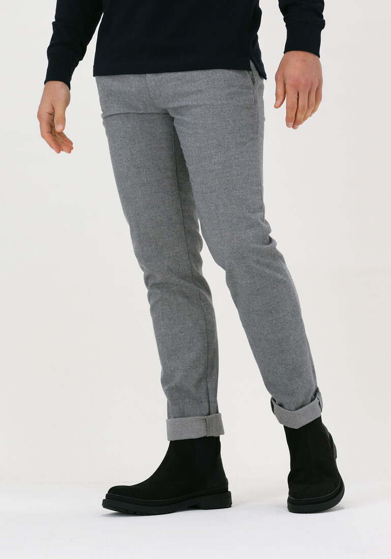 hellgrau tommy hilfiger hose bleecker fake solid wool look