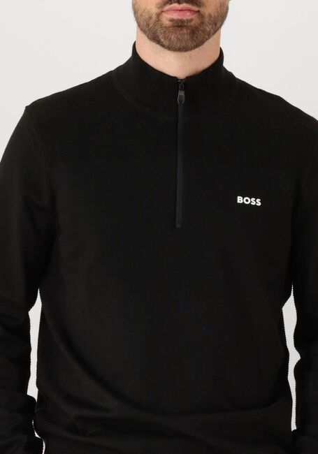Schwarze BOSS GREEN Pullover KN_MOMENTUM-X QZ - large