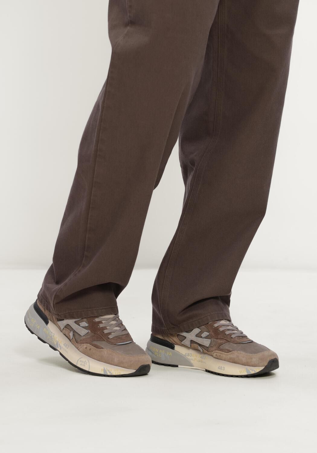 Braune PREMIATA Sneaker Low MICK - large