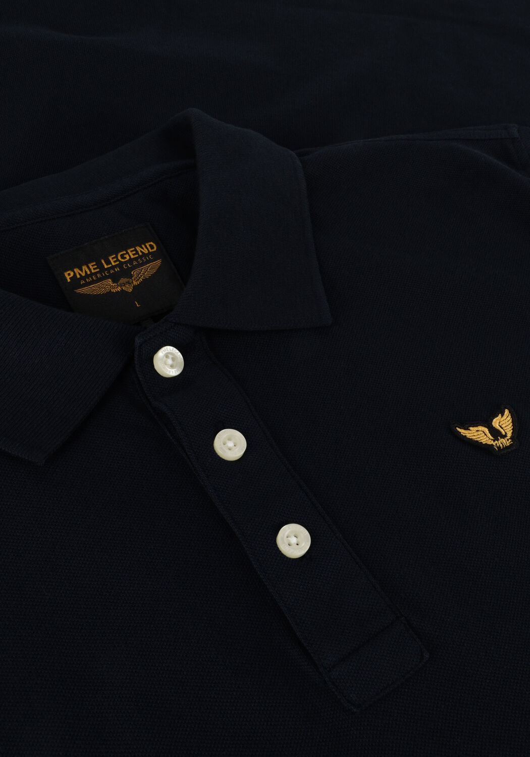 Blaue PME LEGEND Polo-Shirt SHORT SLEEVE POLO GARMENT DYE - large