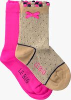 Mehrfarbige/Bunte LE BIG Socken TYSKE SOCK 2-PACK - medium