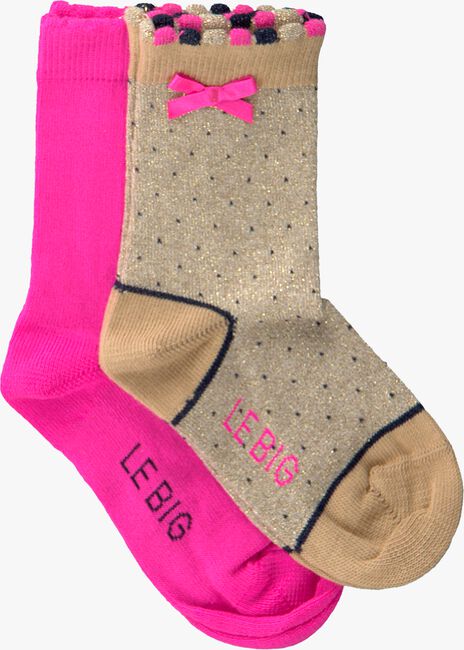 Mehrfarbige/Bunte LE BIG Socken TYSKE SOCK 2-PACK - large