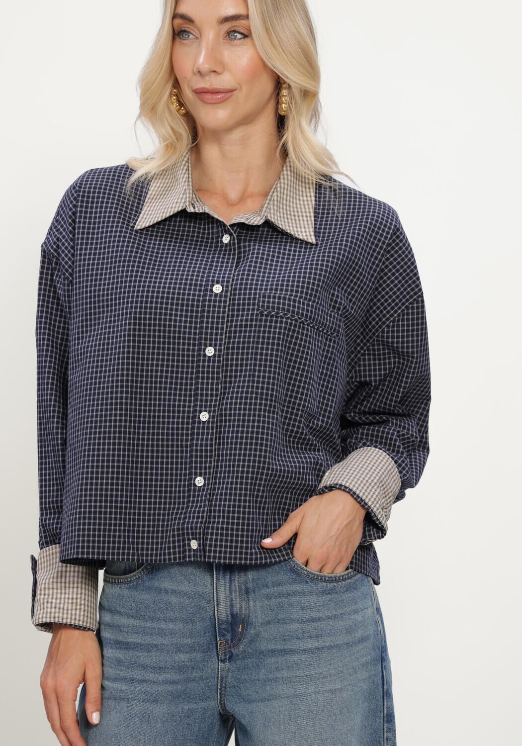 Dunkelblau CIRCLE OF TRUST Blusen NOA BLOUSE - large