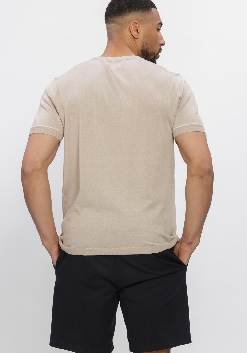 Beige STEFANO LAURAN Polo-Shirt T-SHIRT BROR - large