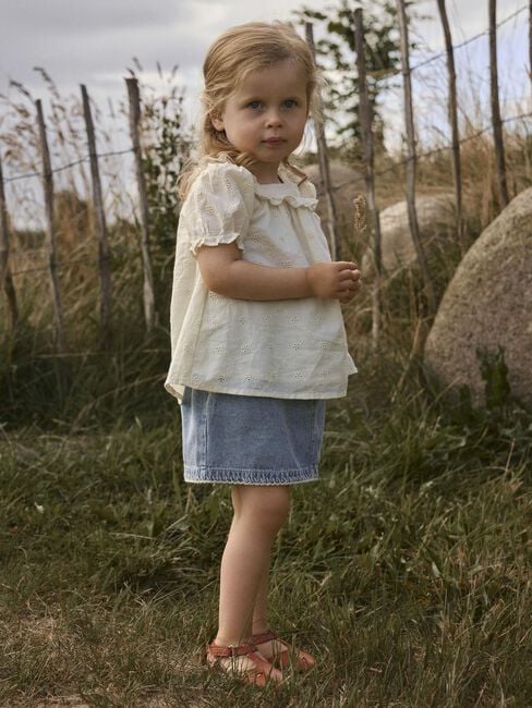 Wei&szlig;e LIL' ATELIER Top NMFHOSA SS LOOSE SHIRT LIL - large