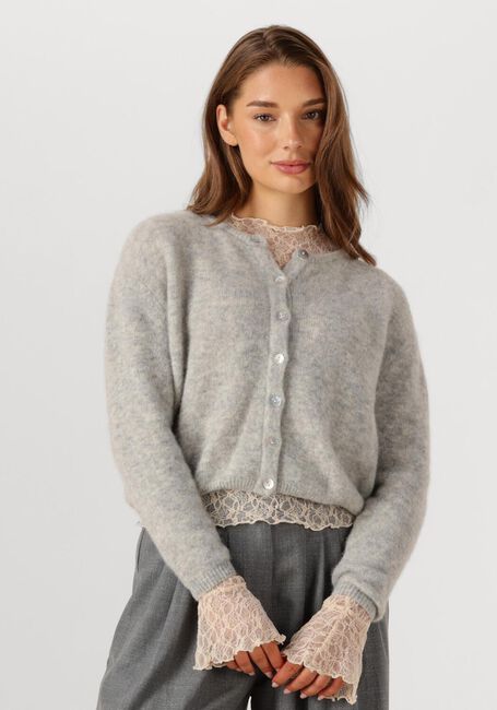 Hellgrau AMERICAN VINTAGE Strickjacke VITOW CARDIGAN - large