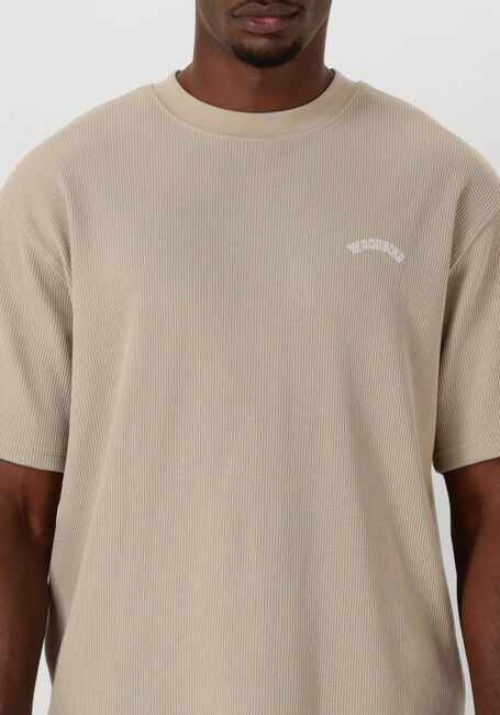 Sand WOODBIRD T-shirt WBBAINE WAFFEL TEE - large