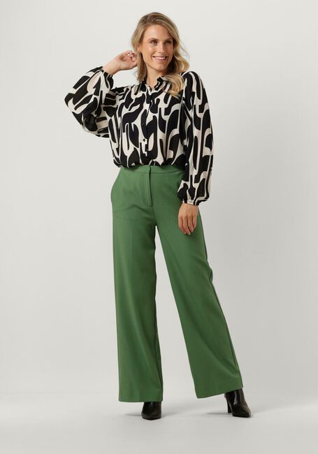 Schwarze ANOTHER LABEL Blusen MACY GRAPHIC SHIRT L/S - large