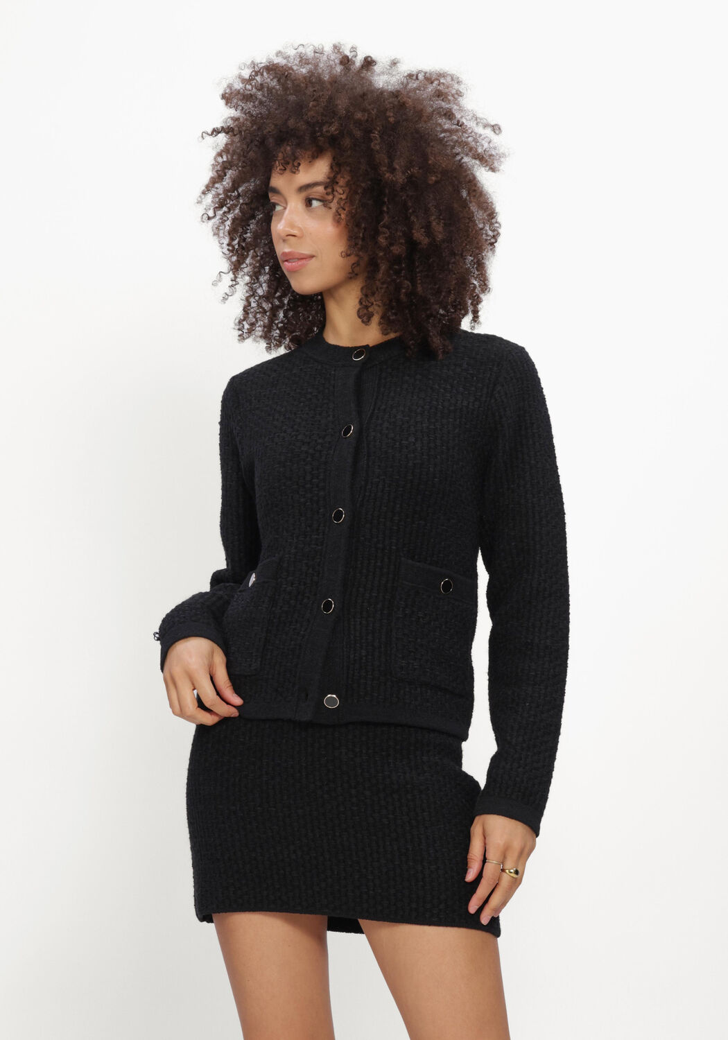 Schwarze SILVIAN HEACH Pullover CARDIGAN RYANA - large