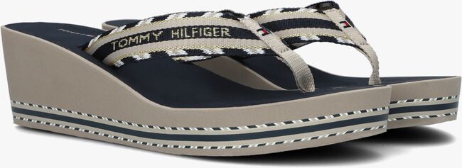 Graue TOMMY HILFIGER Zehentrenner SHINY TOUCHES HIGH BEACH - large
