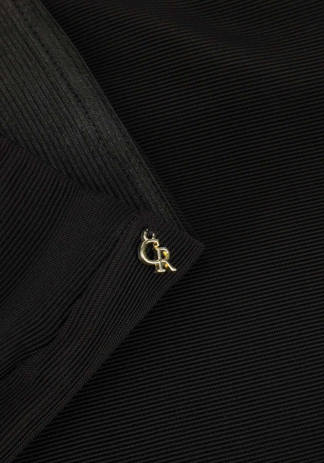 Schwarze COLOURFUL REBEL Schlaghose ZIVA HIGH RISE SLIT TREGGING - large