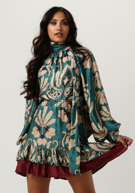 Blaue AMAYA AMSTERDAM Bluse FELINE - large