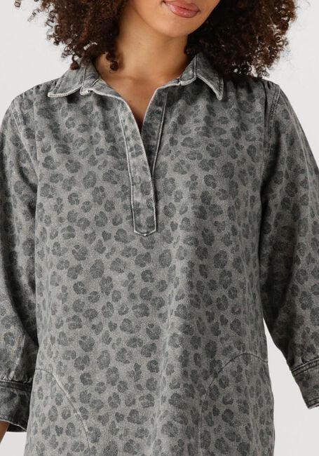 Graue BY-BAR Midikleid FLYNTH CHEETAH DRESS - large