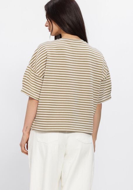 Beige SUMMUM Tops & T-shirts TOP STRIPED SCUBA - large