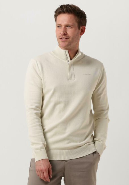 Nicht-gerade weiss PUREWHITE Pullover HALF ZIP WITH RIBBED COLLAR - large