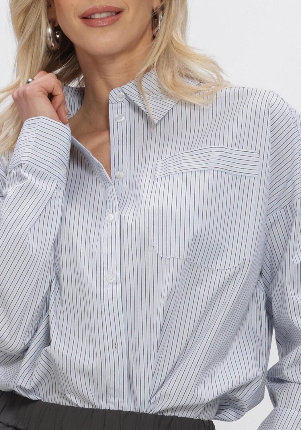 Blaue MY ESSENTIAL WARDROBE Blusen MWFELINE BOXY SHIRT - large