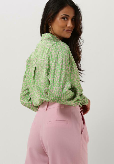 Grüne MODSTRÖM Bluse CLARKE PRINT SHIRT - large