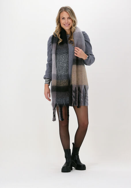 Graue YEHWANG Schal SJAAL MET FRANJES - large