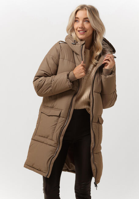 Braune OBJECT Wattierte Jack HANNA L/S LONG JACKET - large